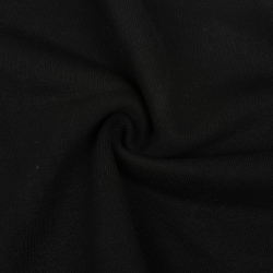 Ткань Футер 3-х нитка, Петля, цвет Черный (на отрез)  в Чехове