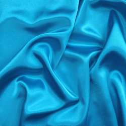 *Ткань Атлас-сатин, цвет Голубой (на отрез)  в Чехове