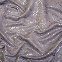 Ткань Блэкаут для штор светозатемняющая 75% &quot;Ледовое тиснение цвет Серый&quot; (на отрез)  в Чехове
