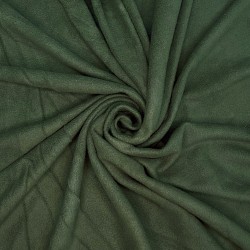 Ткань Флис Односторонний 130 гр/м2, цвет Темный хаки (на отрез)  в Чехове