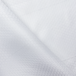 Ткань Оксфорд 300D PU Рип-Стоп СОТЫ, цвет Белый (на отрез)  в Чехове