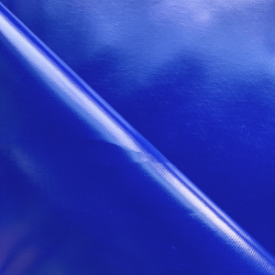 Ткань ПВХ 450 гр/м2, Синий (Ширина 160см), на отрез  в Чехове
