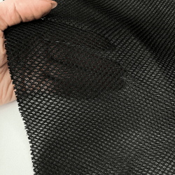 Сетка 3D трехслойная Air mesh 165 гр/м2, цвет Черный (на отрез)  в Чехове