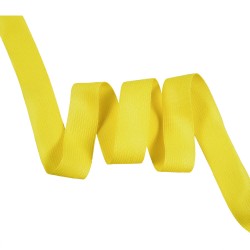 Окантовочная лента-бейка, цвет Жёлтый 22мм (на отрез)  в Чехове